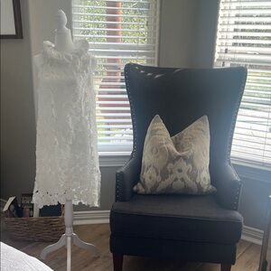 Umgee White Lace Midi Dress